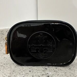 Tory Burch Black Patent Leather Pouch